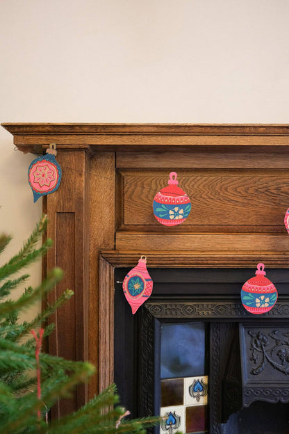 Baubles Sewn Garland By East End Press