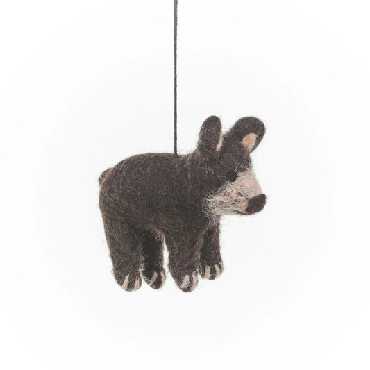 Teddy the Bear Hanging Decoration by Felt So Good