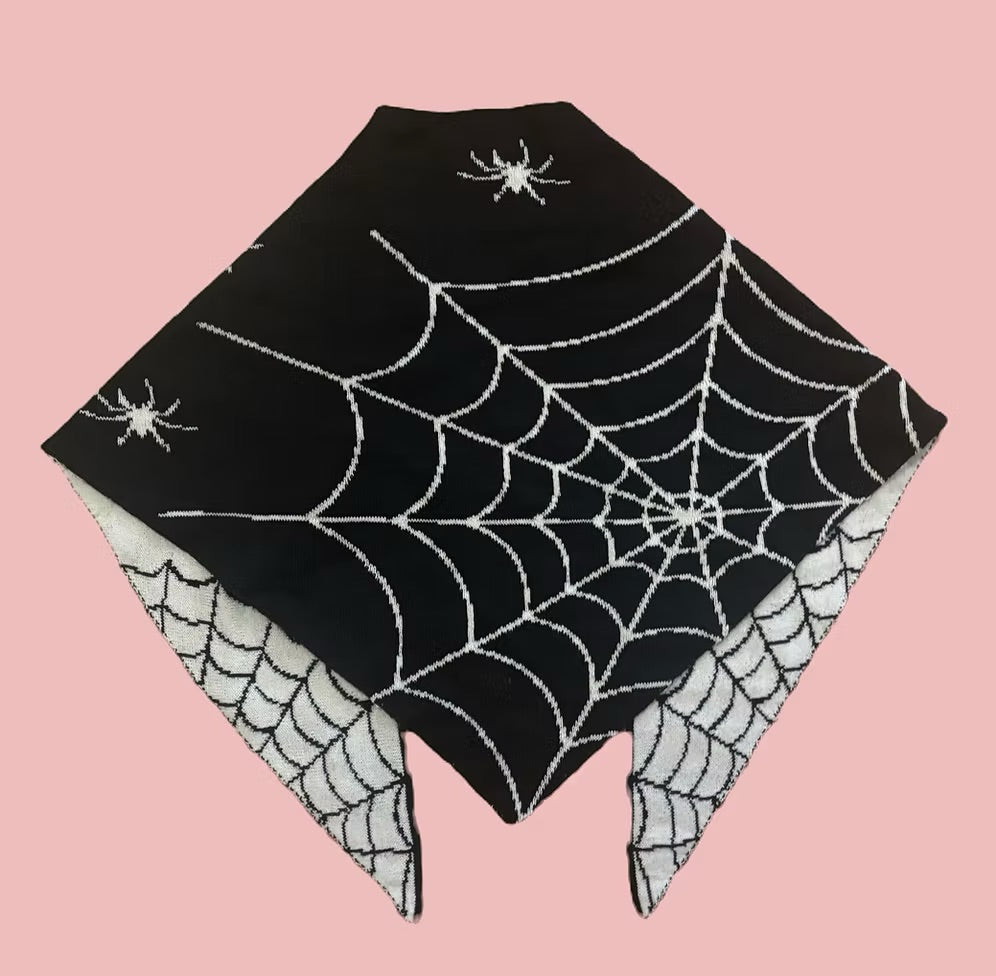 Cobwed Triangle Scarf by Bucko