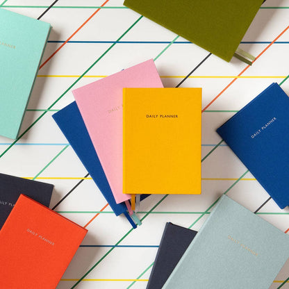 Orange Fabric Daily Planner By Oh Deer