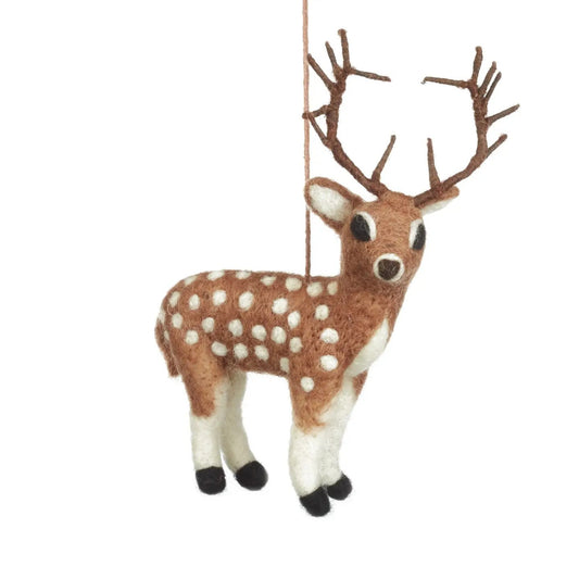 Stag Biodegradable Hanging Decoration by Felt So Good