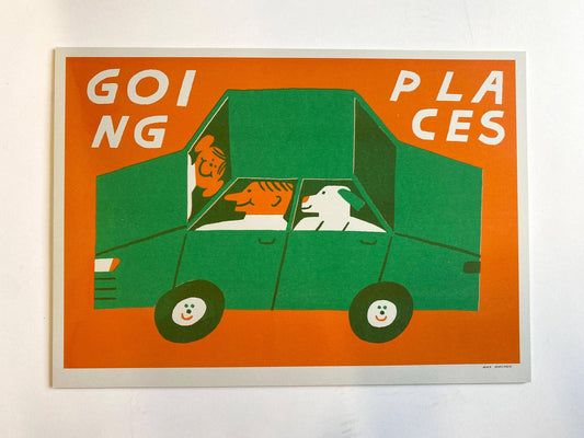 Going Places Riso Print By Maxy Machen