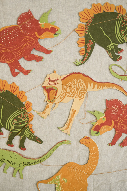 Dinosaurs Sewn Garland by East End Press