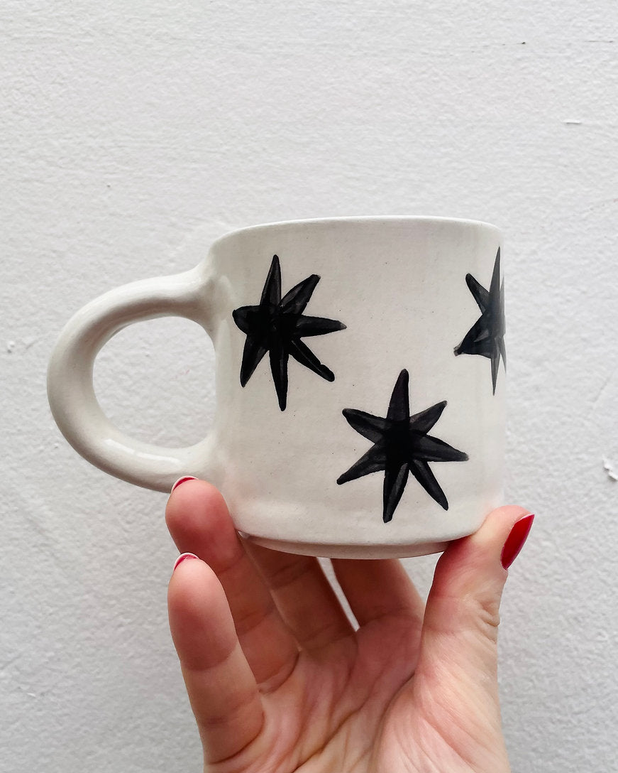 Ceramic mug with Cat by Anna Soba