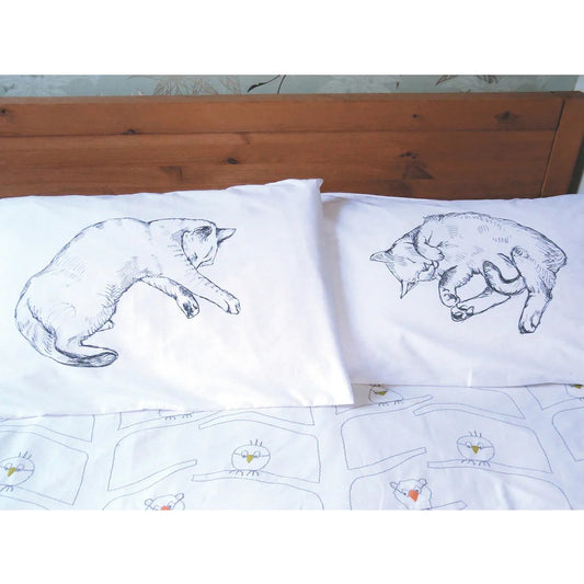 Cat Nap Pillow Cases by Garudio