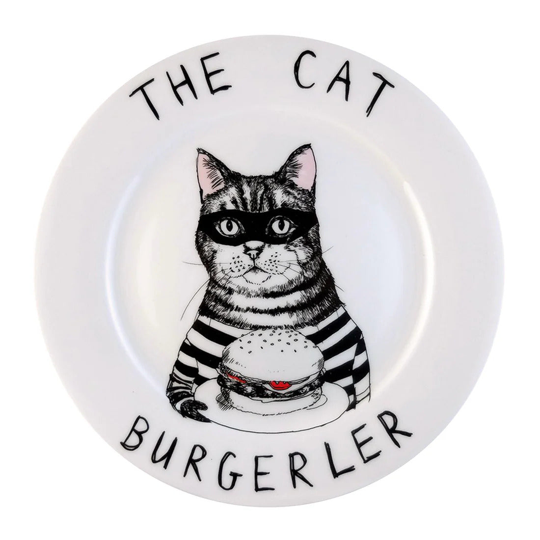 'The Cat Burgerler' Side Plate by Jimbobart