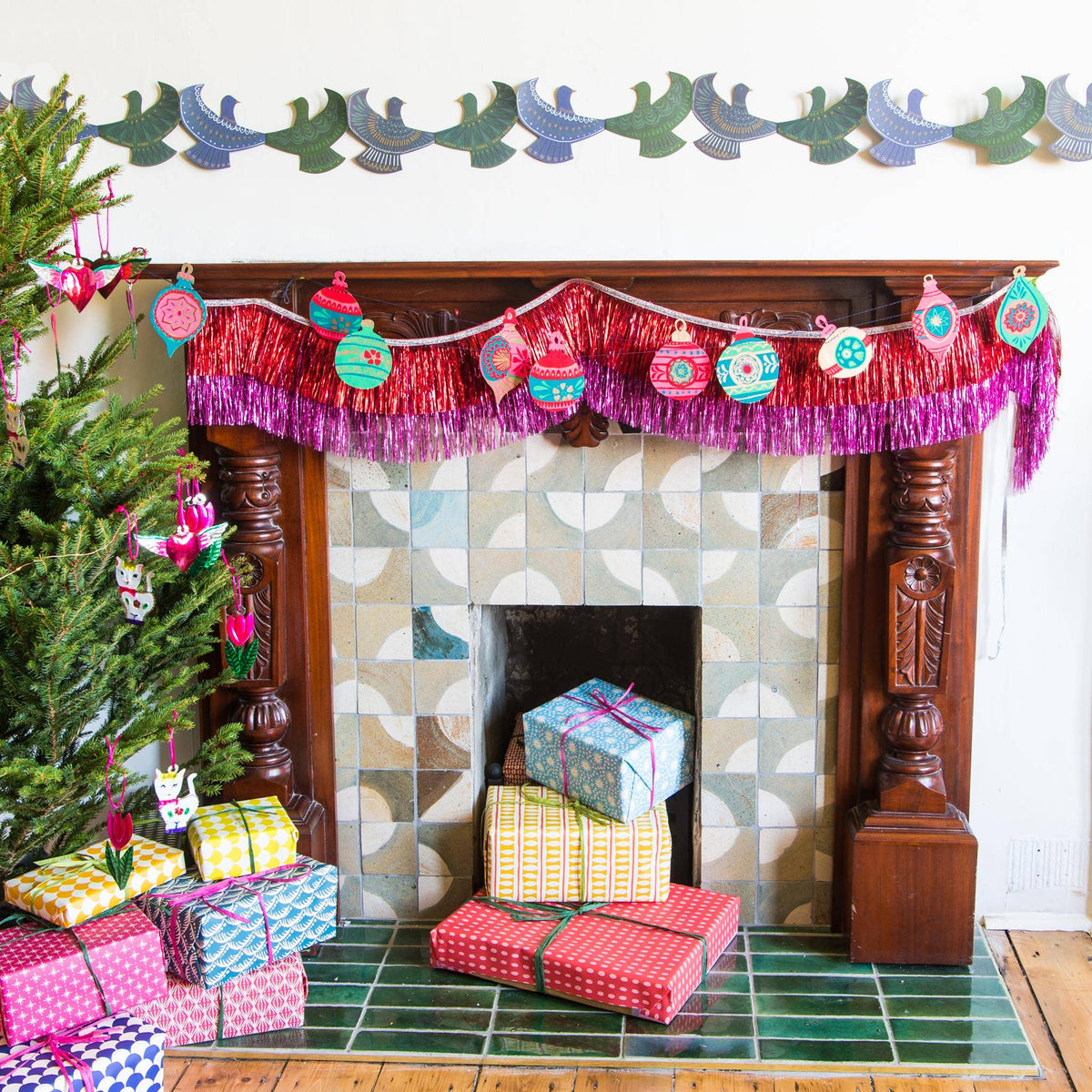 Baubles Sewn Garland By East End Press
