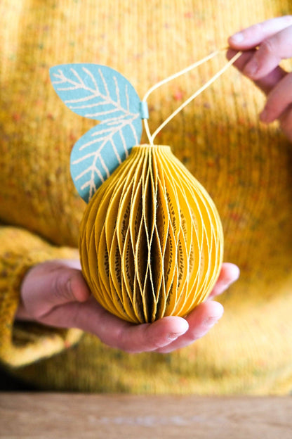 Lemon Honeycomb Ornament By East End Press