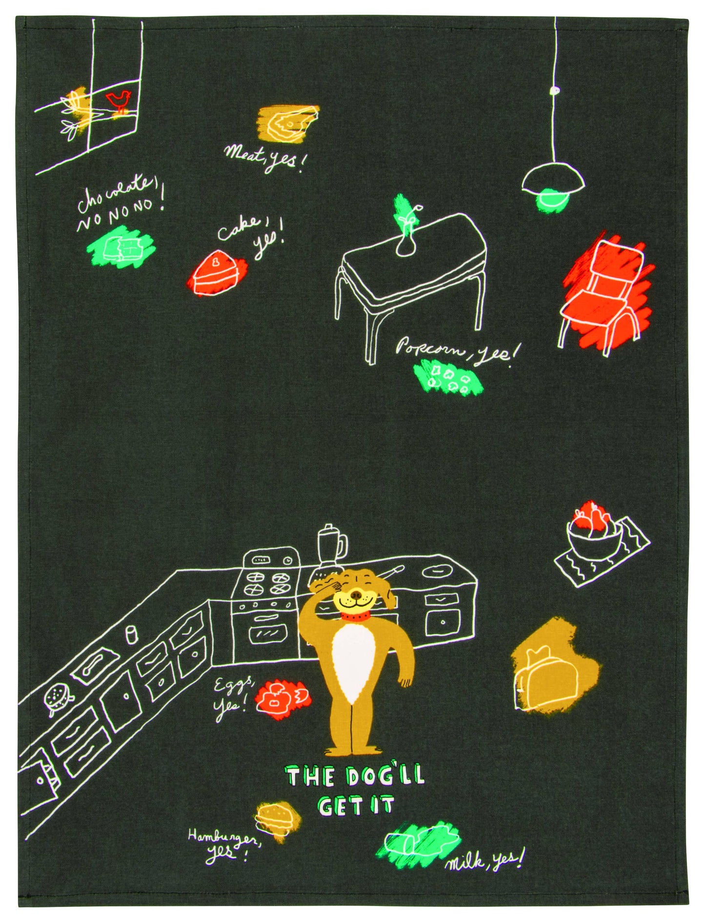 The Dog'll Get It Dish Towell by Incognito