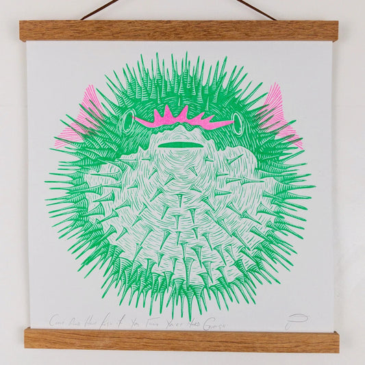 Come and Have Fugu Riso Print by Strangford