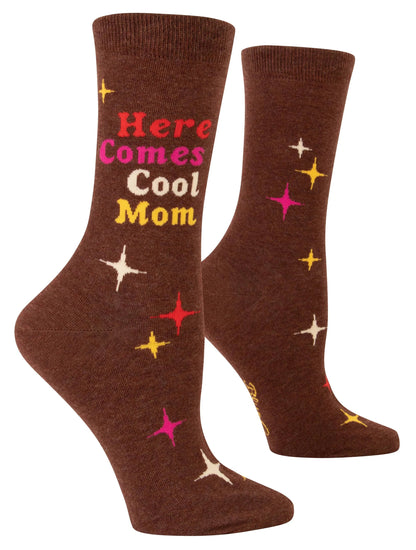 Here Comes Cool Mom Crew Socks  by Incognito