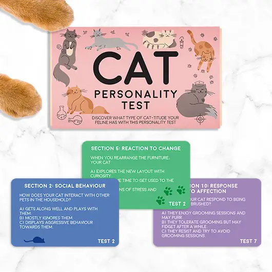 Cat Personality Test card game by Gift Republic