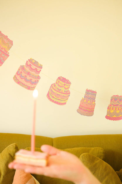 Celebration / Birthday CAKES Sewn Garland By East End Press