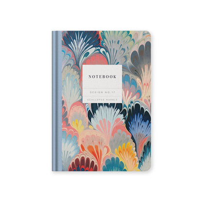 Scalloped Marble Hardback Notebook By Oh Deer