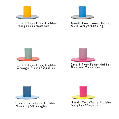 Colourful Metal Candleholders By Colour British Standard