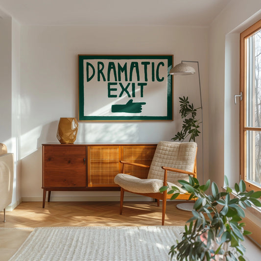 Dramatic Exit Art print A3 by Lune Design