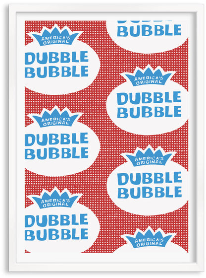 Dubble Bubble Screen print by Patrick Edgeley