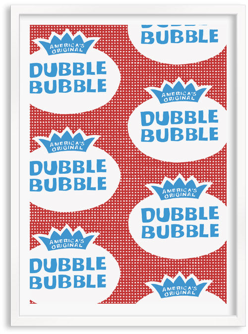 Dubble Bubble Screen print by Patrick Edgeley