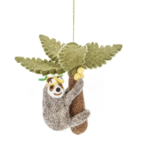 Paradise Sloth Hanging Decoration by Felt So Good