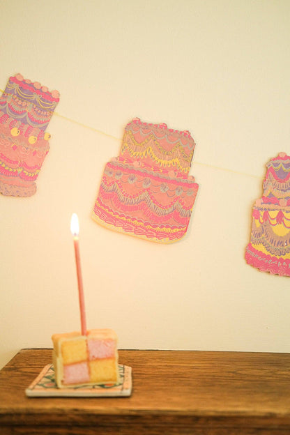 Celebration / Birthday CAKES Sewn Garland By East End Press