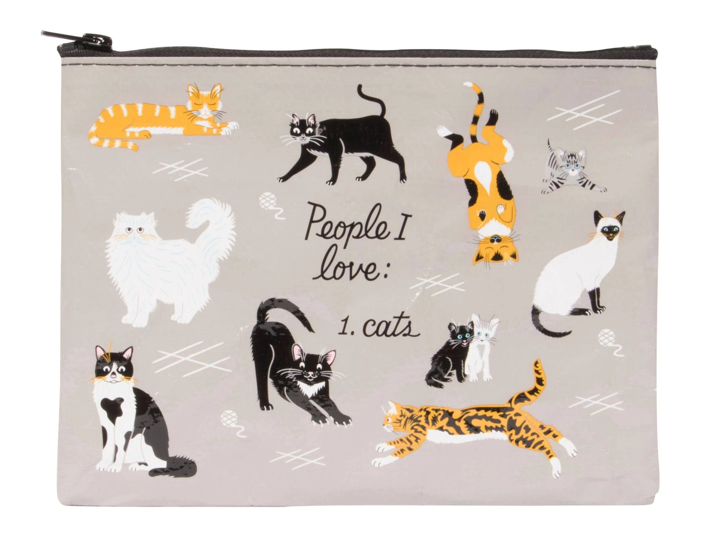 People I Love: Cats Zipper Pouch by Blue Q