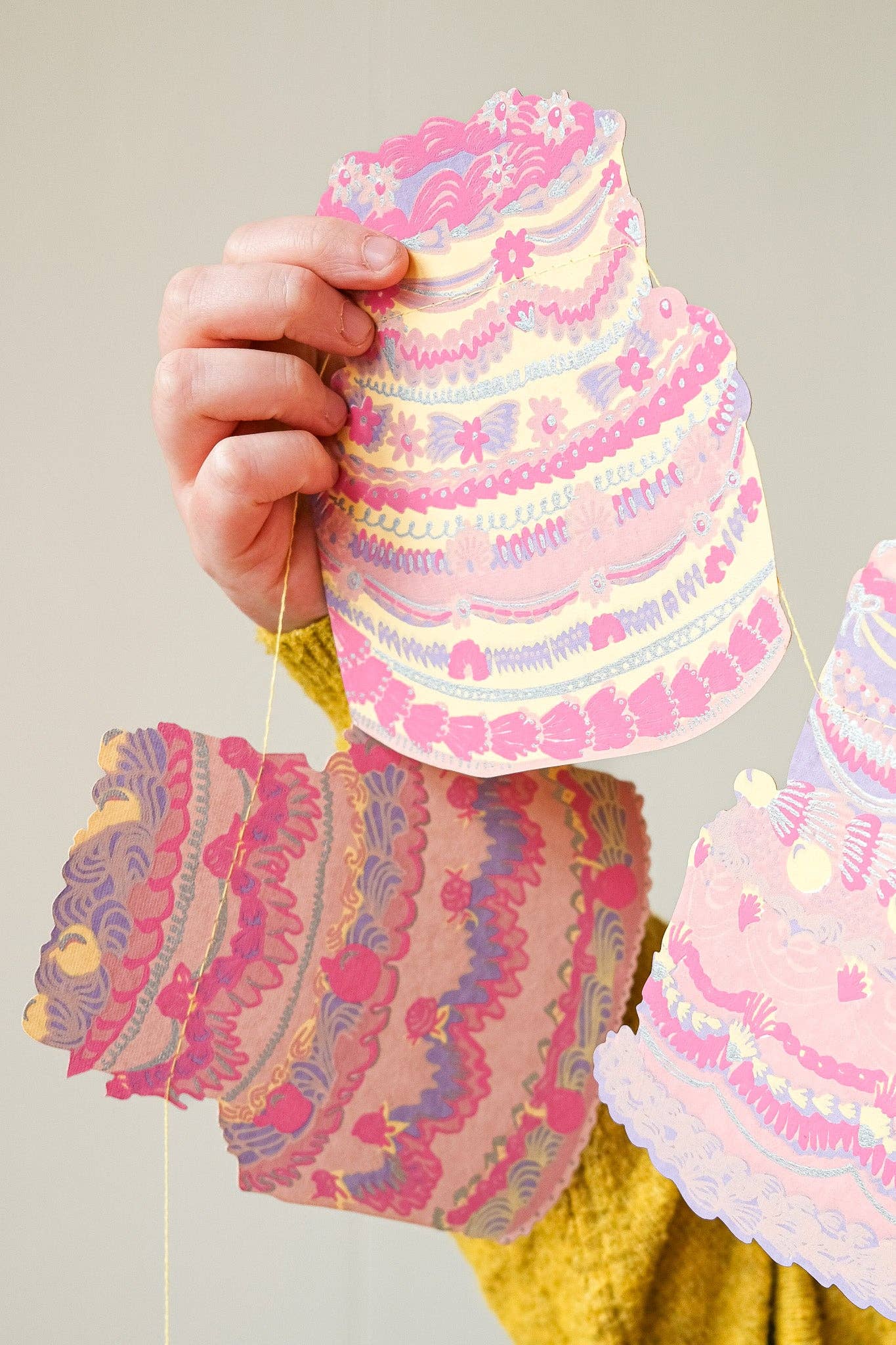 Celebration / Birthday CAKES Sewn Garland By East End Press