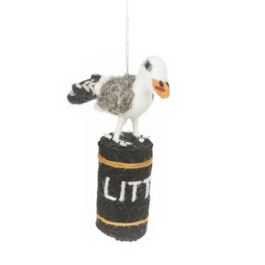 Hangry Seagull Hanging Decoration by Felt So Good