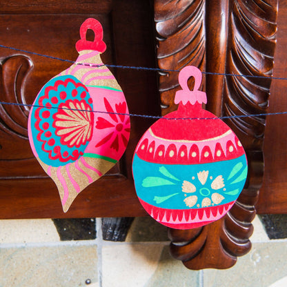 Baubles Sewn Garland By East End Press
