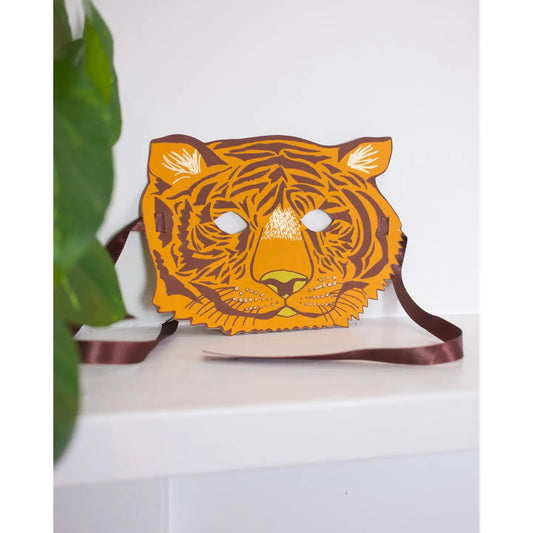 Tiger Mask Greeting Card by East End Press