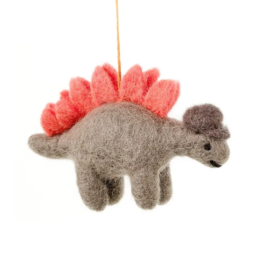 Handmade Felt Hanging Digby Dinosaur Felt Decoration by Felt So Good