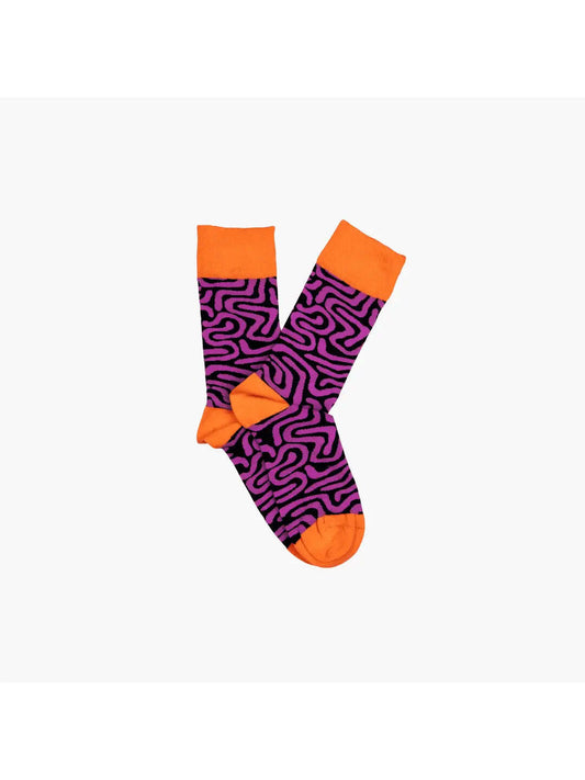 Roots Purple Socks by Afropop