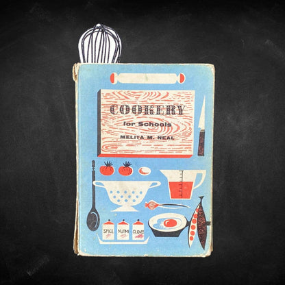 Embroidered Fabric Bookmark - Retro Whisk Design