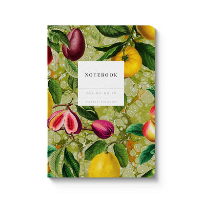 Small Marble Fruit  Paperback Notebook By Oh Deer