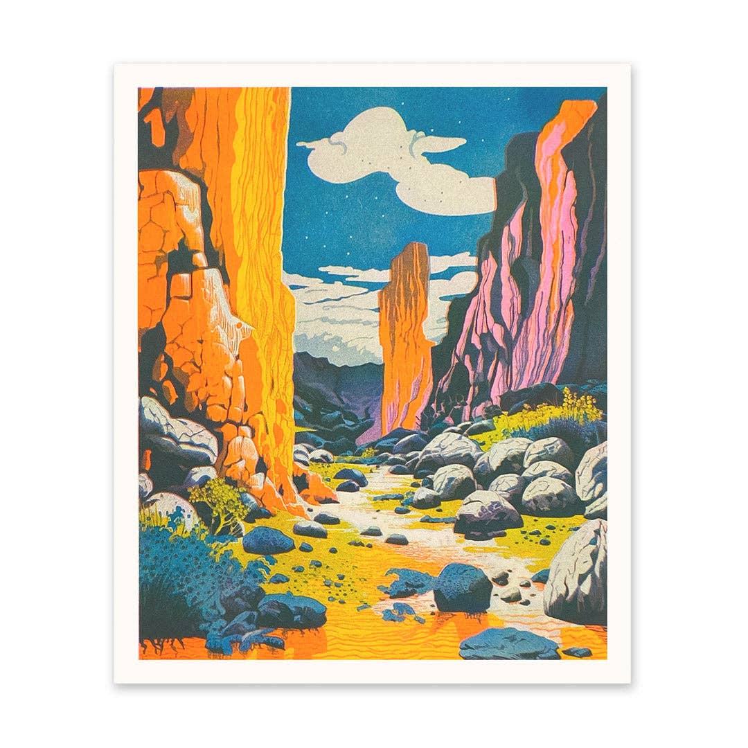 Grand Canyon Riso Print By Oh Deer