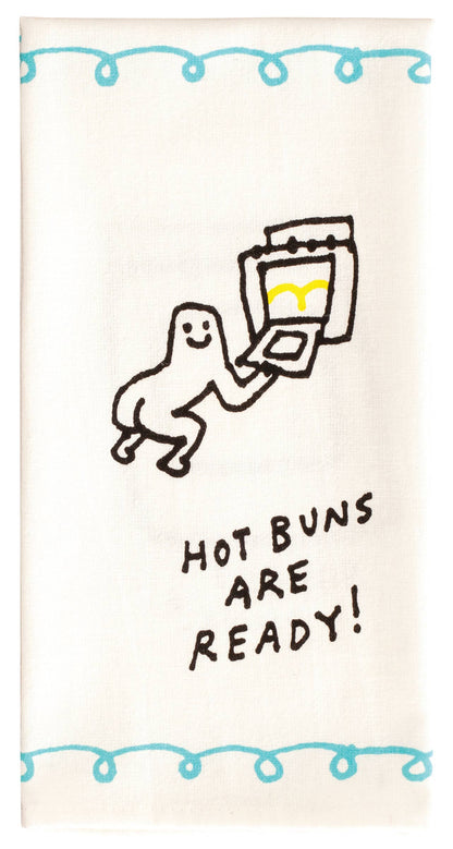 Hot Buns Are Ready  Dish Towel by Incognito