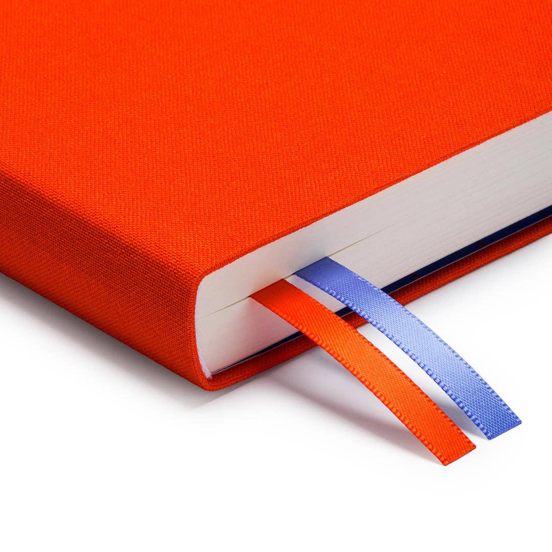 Orange Fabric Daily Planner By Oh Deer