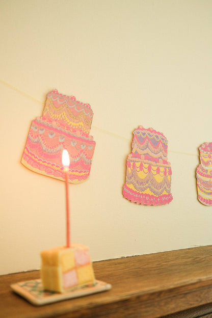 Celebration / Birthday CAKES Sewn Garland By East End Press