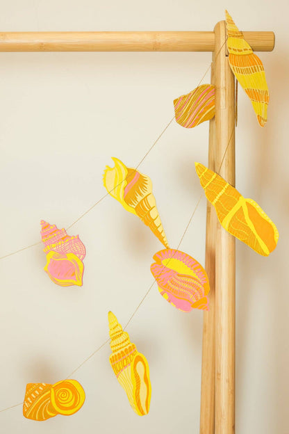 Shell Sewn Garland By East End Press