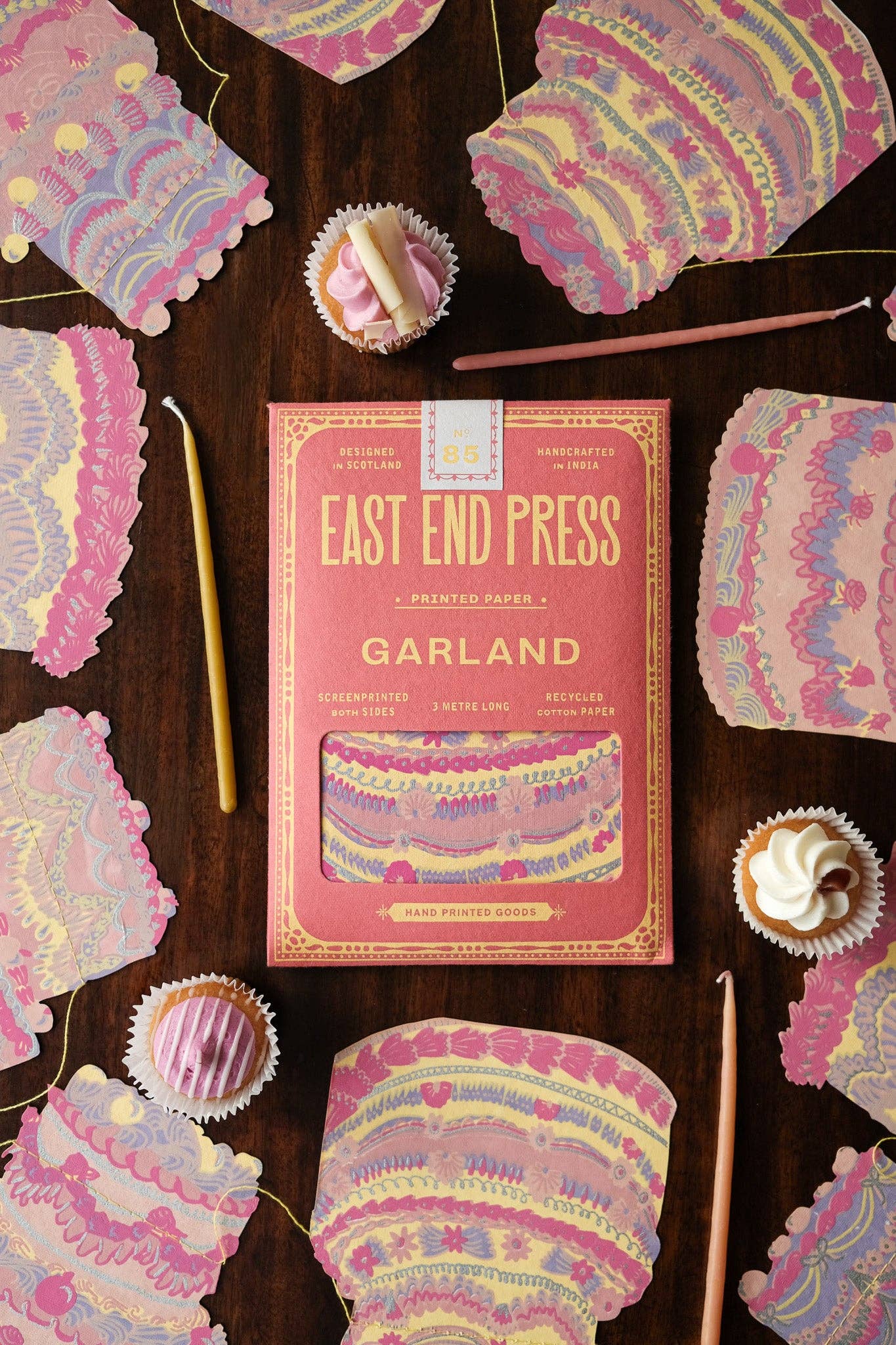 Celebration / Birthday CAKES Sewn Garland By East End Press