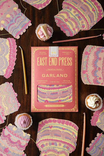 Celebration / Birthday CAKES Sewn Garland By East End Press