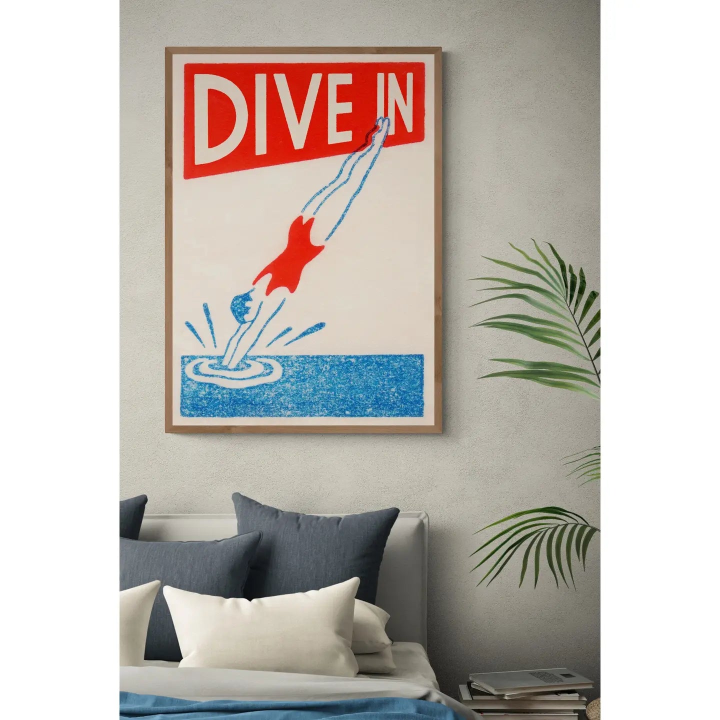 Dive in Art Print by INK & SONS