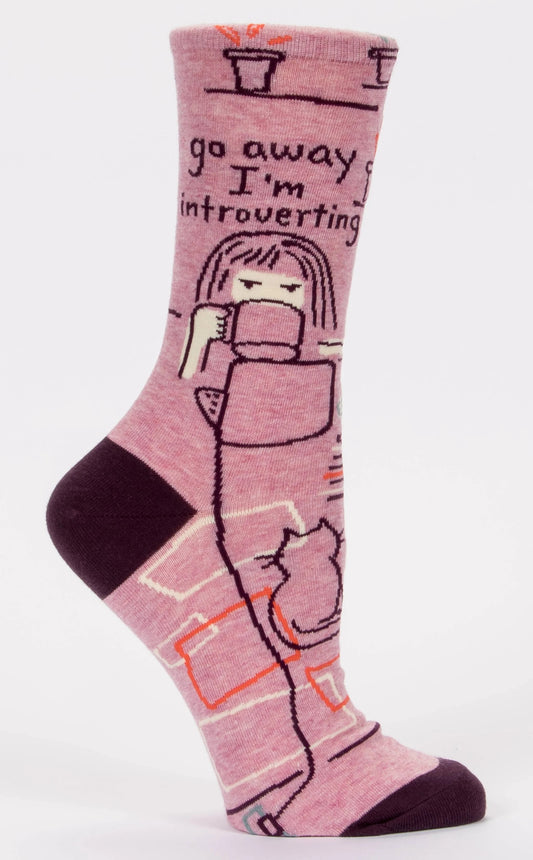 Go Away Introverting Women's Socks by Incognito