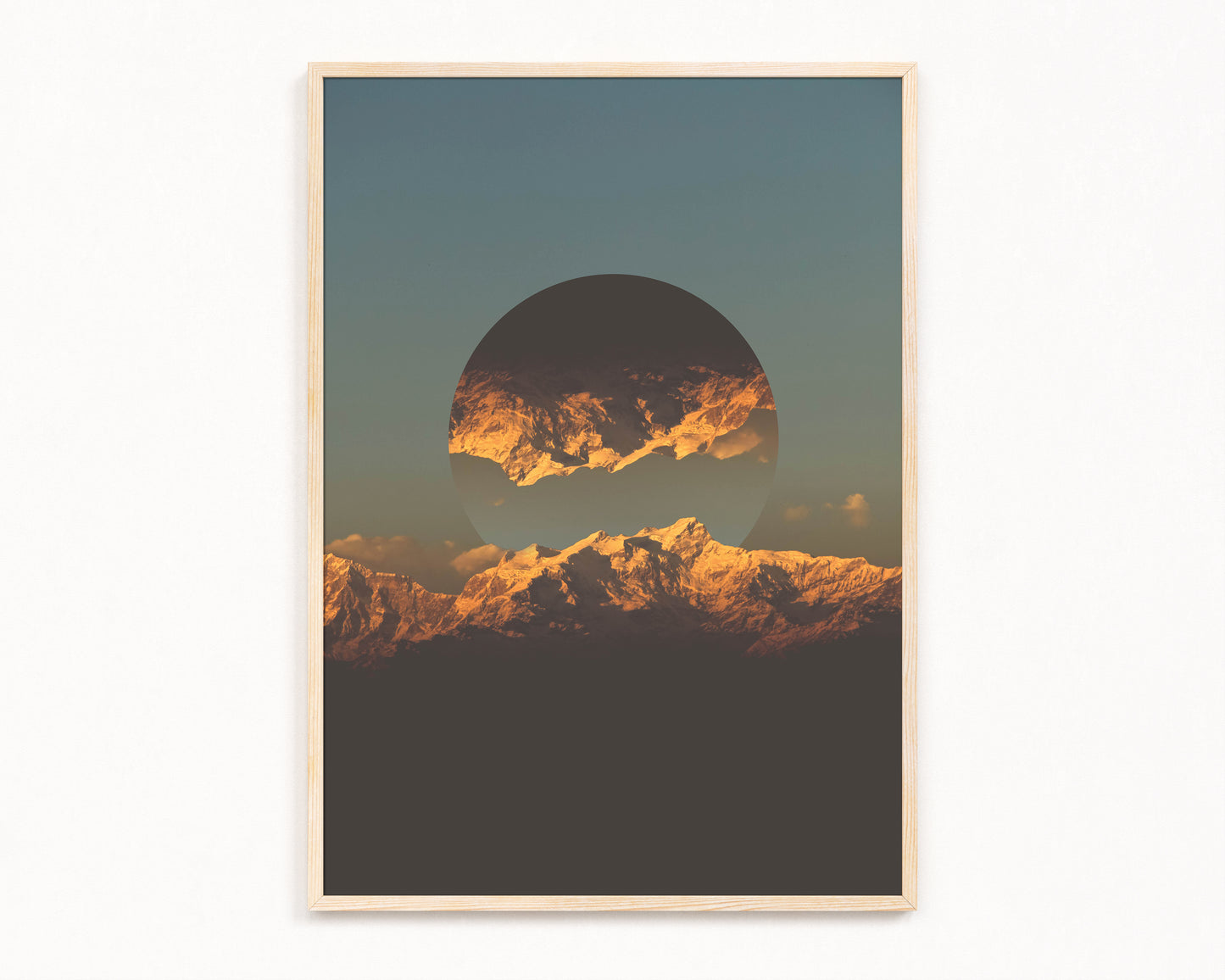 Last Light / Himalayas, Photography and Graphic Art Print by Basz Design