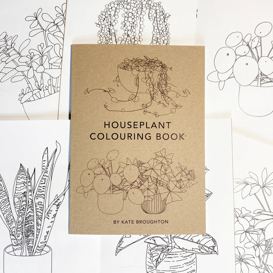 Houseplant Colouring Book by Kate Broughton