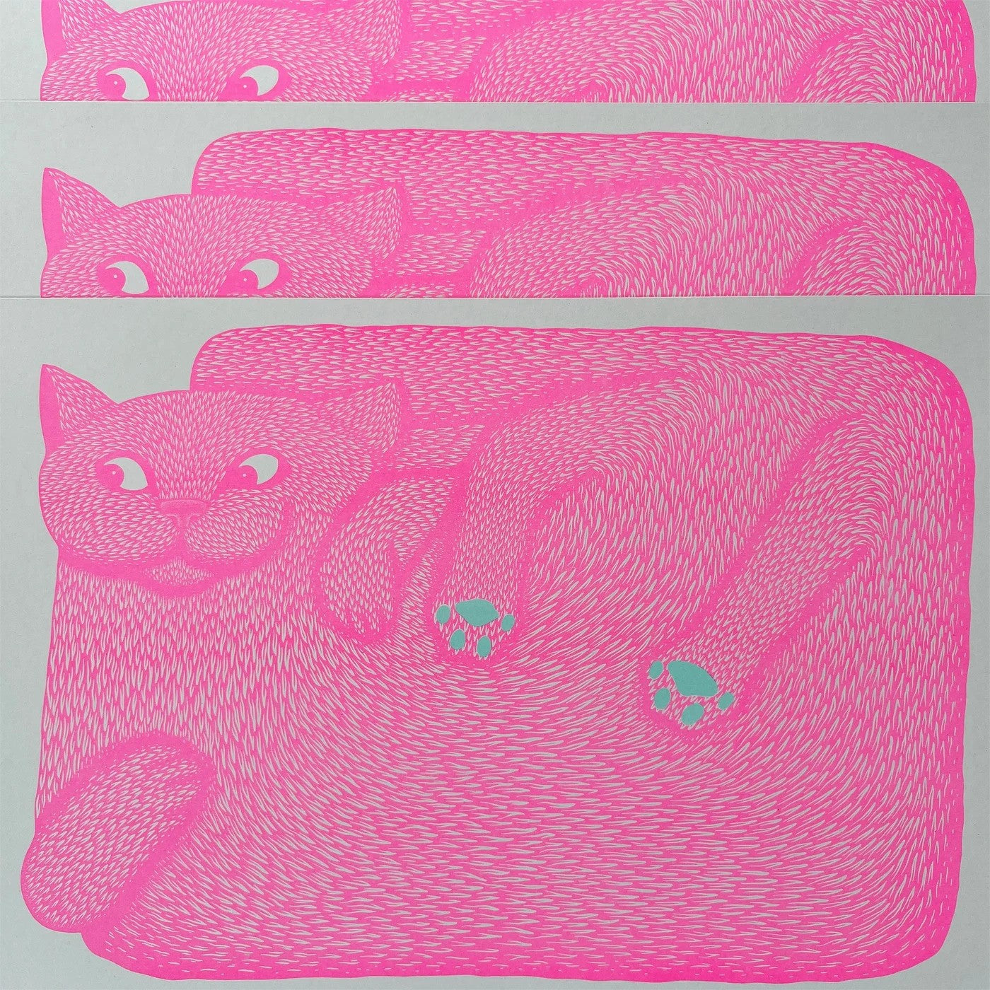 I'm Just A Paw Boy from A Paw Family Riso Print by Strangford