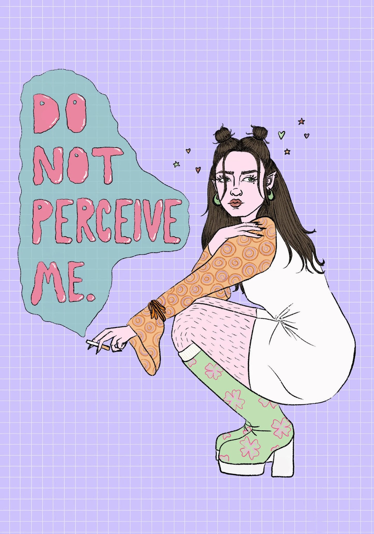 Do Not Perceive Me Print By Ajdillustrates