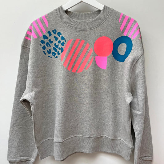 Geometric Pattern grey sweatshirt by Pinkijones