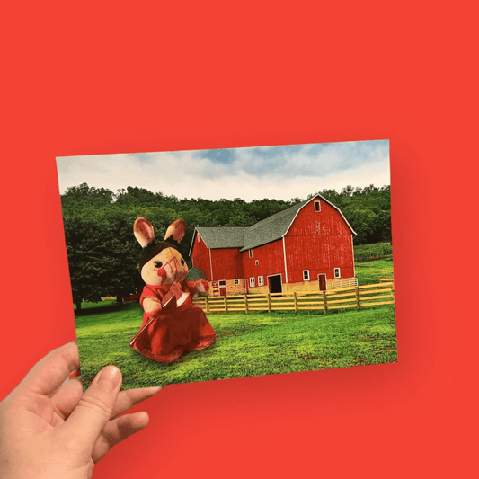 Pearl Bunny A5 art print by Yellow Threadd