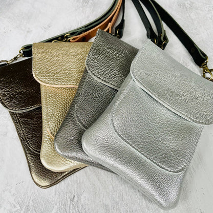 Leather Crossbody Smartphone Bag by ScarlettSky