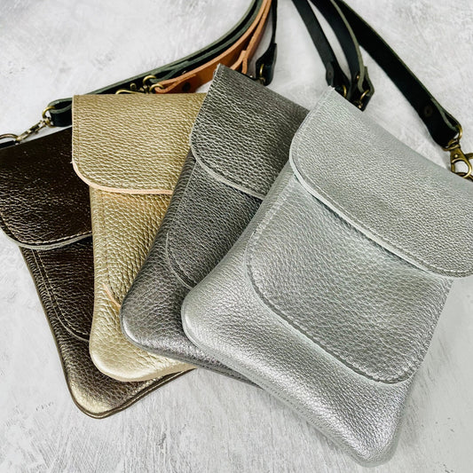 Leather Crossbody Smartphone Bag by ScarlettSky